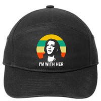 Im With Her Kamala Vote For 2024 President Kamala Harris 7-Panel Snapback Hat