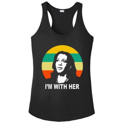 Im With Her Kamala Vote For 2024 President Kamala Harris Ladies PosiCharge Competitor Racerback Tank