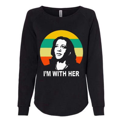 Im With Her Kamala Vote For 2024 President Kamala Harris Womens California Wash Sweatshirt