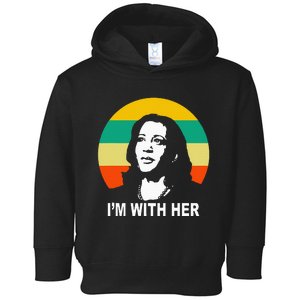 Im With Her Kamala Vote For 2024 President Kamala Harris Toddler Hoodie