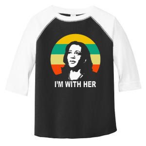 Im With Her Kamala Vote For 2024 President Kamala Harris Toddler Fine Jersey T-Shirt