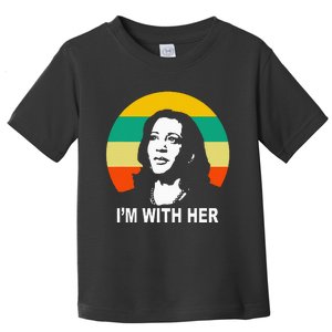 Im With Her Kamala Vote For 2024 President Kamala Harris Toddler T-Shirt