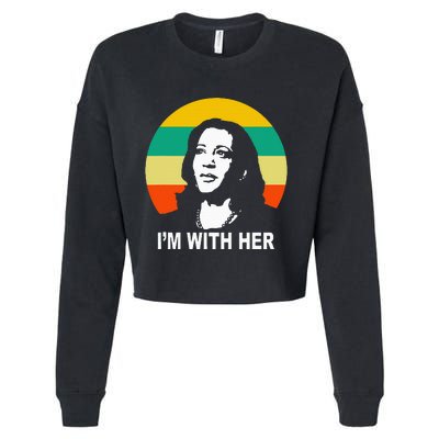 Im With Her Kamala Vote For 2024 President Kamala Harris Cropped Pullover Crew