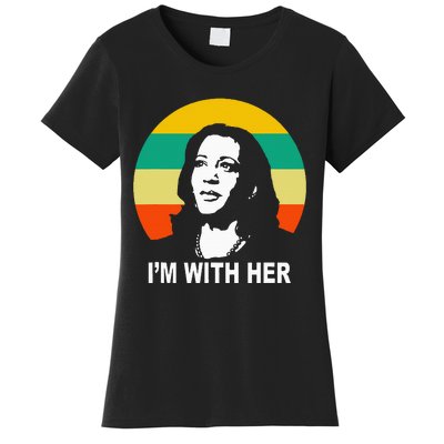 Im With Her Kamala Vote For 2024 President Kamala Harris Women's T-Shirt