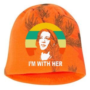 Im With Her Kamala Vote For 2024 President Kamala Harris Kati - Camo Knit Beanie