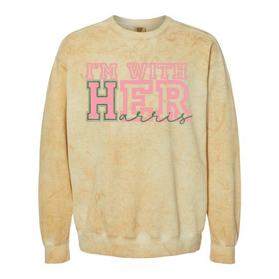 IM With Her Kamala Vote For 2024 President Kamalaharris Colorblast Crewneck Sweatshirt