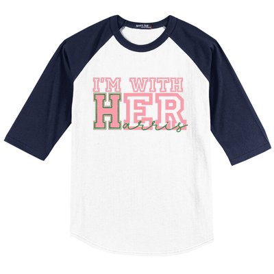 IM With Her Kamala Vote For 2024 President Kamalaharris Baseball Sleeve Shirt