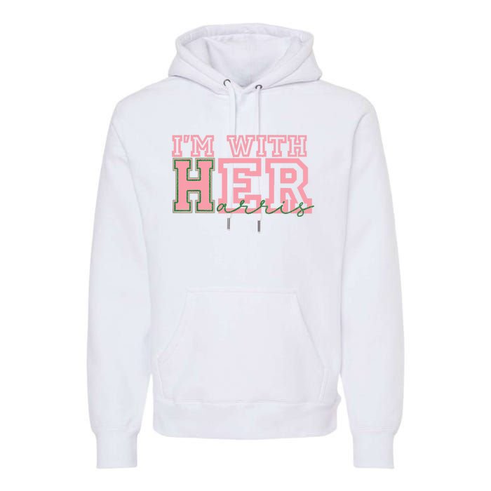 IM With Her Kamala Vote For 2024 President Kamalaharris Premium Hoodie