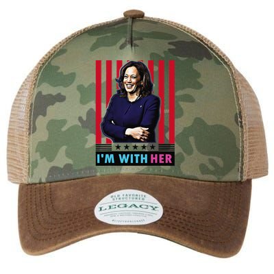 IM With Her Kamala Vote For 2024 President Kamalaharris Legacy Tie Dye Trucker Hat