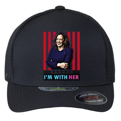 IM With Her Kamala Vote For 2024 President Kamalaharris Flexfit Unipanel Trucker Cap