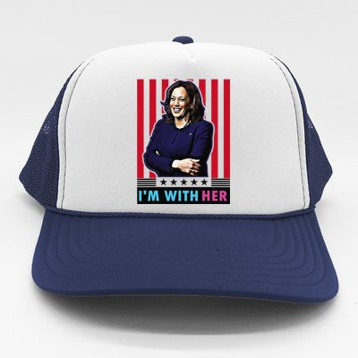 IM With Her Kamala Vote For 2024 President Kamalaharris Trucker Hat