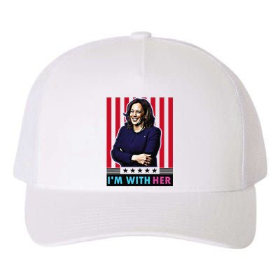 IM With Her Kamala Vote For 2024 President Kamalaharris Yupoong Adult 5-Panel Trucker Hat