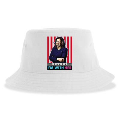 IM With Her Kamala Vote For 2024 President Kamalaharris Sustainable Bucket Hat