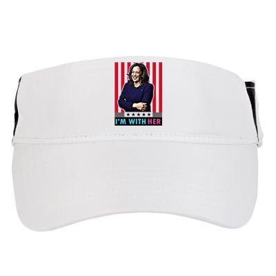 IM With Her Kamala Vote For 2024 President Kamalaharris Adult Drive Performance Visor