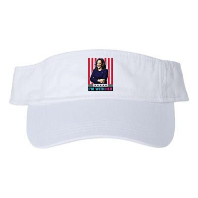 IM With Her Kamala Vote For 2024 President Kamalaharris Valucap Bio-Washed Visor