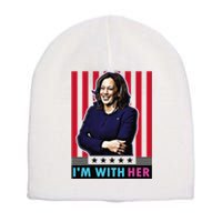 IM With Her Kamala Vote For 2024 President Kamalaharris Short Acrylic Beanie