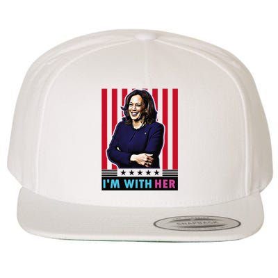 IM With Her Kamala Vote For 2024 President Kamalaharris Wool Snapback Cap