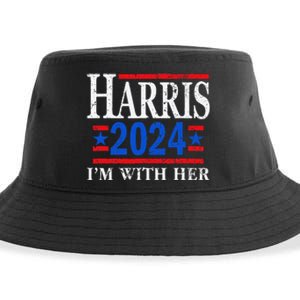 IM With Her Kamala Vote For 2024 President Kamala Harris Sustainable Bucket Hat