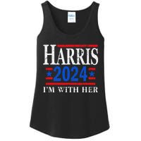 IM With Her Kamala Vote For 2024 President Kamala Harris Ladies Essential Tank