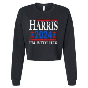 IM With Her Kamala Vote For 2024 President Kamala Harris Cropped Pullover Crew