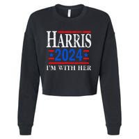 IM With Her Kamala Vote For 2024 President Kamala Harris Cropped Pullover Crew