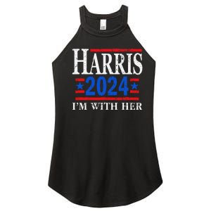 IM With Her Kamala Vote For 2024 President Kamala Harris Women's Perfect Tri Rocker Tank