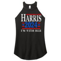 IM With Her Kamala Vote For 2024 President Kamala Harris Women's Perfect Tri Rocker Tank