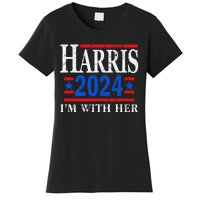 IM With Her Kamala Vote For 2024 President Kamala Harris Women's T-Shirt