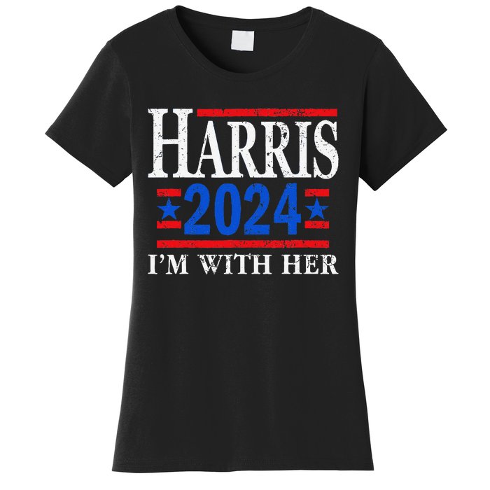 IM With Her Kamala Vote For 2024 President Kamala Harris Women's T-Shirt