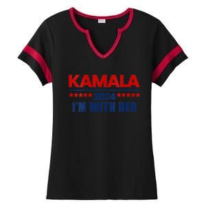 IM With Her Kamala Vote For 2024 President Kamala Harris Ladies Halftime Notch Neck Tee