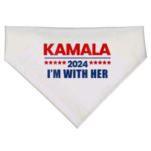 IM With Her Kamala Vote For 2024 President Kamala Harris USA-Made Doggie Bandana