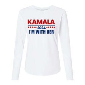 IM With Her Kamala Vote For 2024 President Kamala Harris Womens Cotton Relaxed Long Sleeve T-Shirt