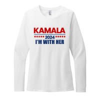 IM With Her Kamala Vote For 2024 President Kamala Harris Womens CVC Long Sleeve Shirt