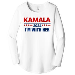 IM With Her Kamala Vote For 2024 President Kamala Harris Women's Perfect Tri Tunic Long Sleeve Shirt