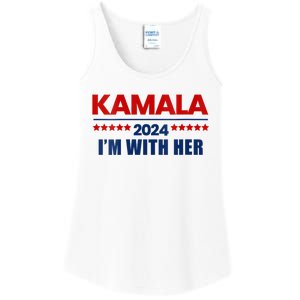 IM With Her Kamala Vote For 2024 President Kamala Harris Ladies Essential Tank