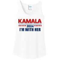 IM With Her Kamala Vote For 2024 President Kamala Harris Ladies Essential Tank