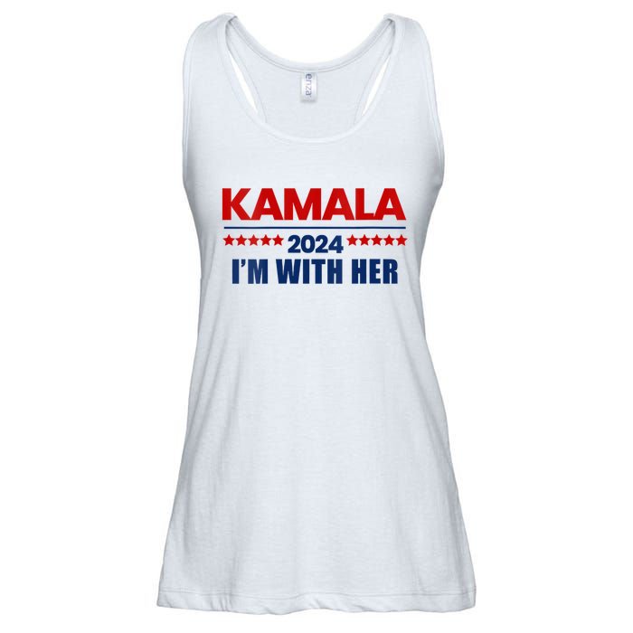 IM With Her Kamala Vote For 2024 President Kamala Harris Ladies Essential Flowy Tank