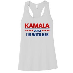 IM With Her Kamala Vote For 2024 President Kamala Harris Women's Racerback Tank