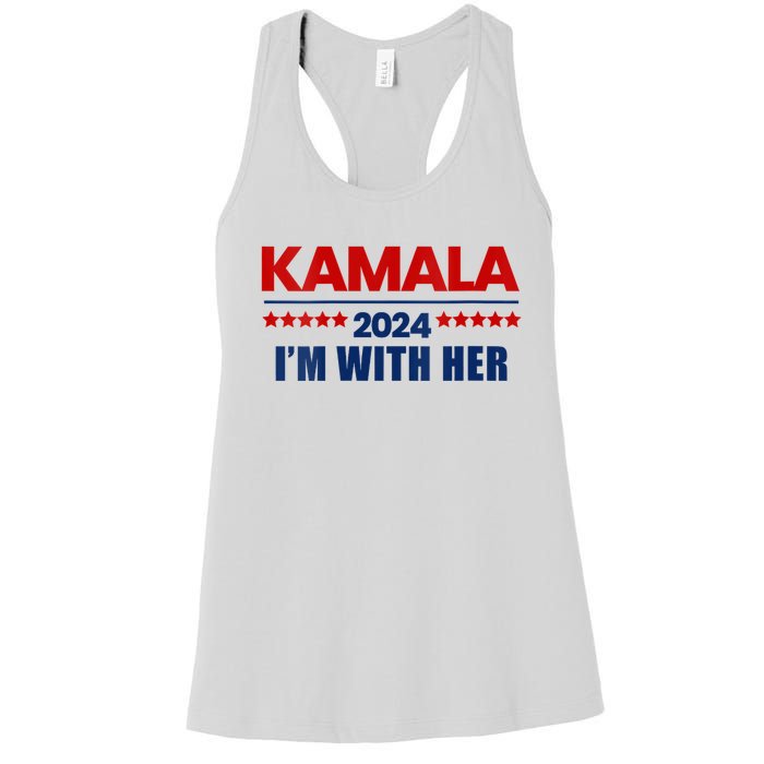 IM With Her Kamala Vote For 2024 President Kamala Harris Women's Racerback Tank