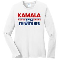 IM With Her Kamala Vote For 2024 President Kamala Harris Ladies Long Sleeve Shirt