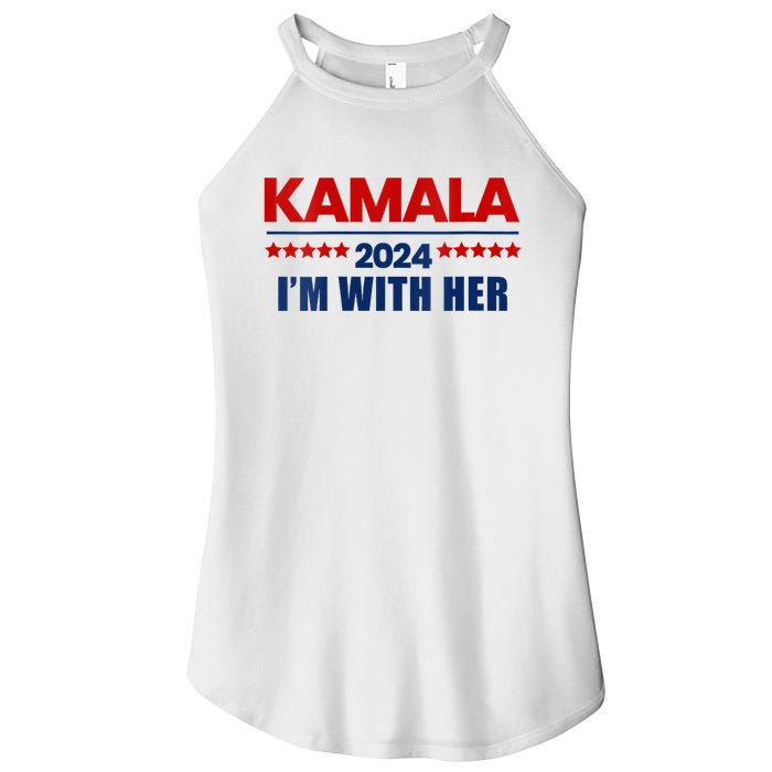 IM With Her Kamala Vote For 2024 President Kamala Harris Women's Perfect Tri Rocker Tank