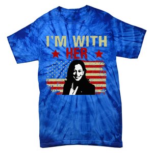 IM With Her Kamala Vote For 2024 President Kamala Harris Tie-Dye T-Shirt