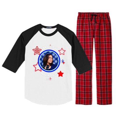 IM With Her Kamala Vote For 2024 President Kamala Harris Raglan Sleeve Pajama Set