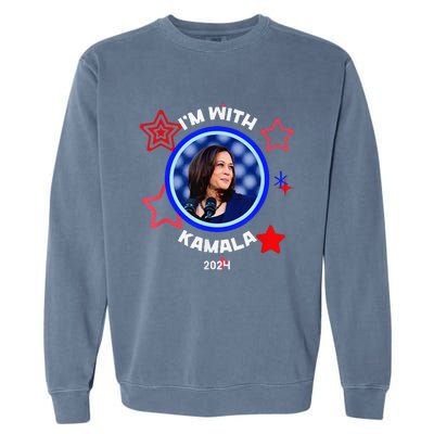 IM With Her Kamala Vote For 2024 President Kamala Harris Garment-Dyed Sweatshirt