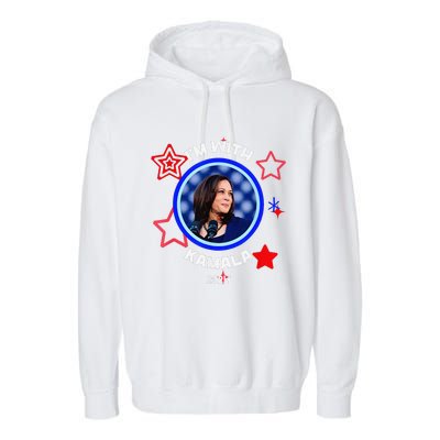 IM With Her Kamala Vote For 2024 President Kamala Harris Garment-Dyed Fleece Hoodie