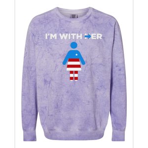 IM With Her Kamala Harris 2024 President Election Colorblast Crewneck Sweatshirt