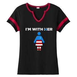 IM With Her Kamala Harris 2024 President Election Ladies Halftime Notch Neck Tee