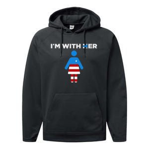 IM With Her Kamala Harris 2024 President Election Performance Fleece Hoodie