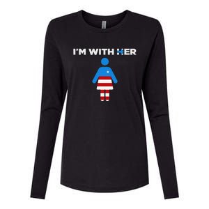 IM With Her Kamala Harris 2024 President Election Womens Cotton Relaxed Long Sleeve T-Shirt