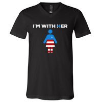 IM With Her Kamala Harris 2024 President Election V-Neck T-Shirt